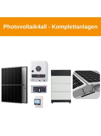 11 kWp Aiko - Fronius Flachdach Komplettanlage mit Speicher