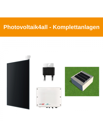 PV-Anlage für Doppel Garage Flachdach Süd Aufständerung